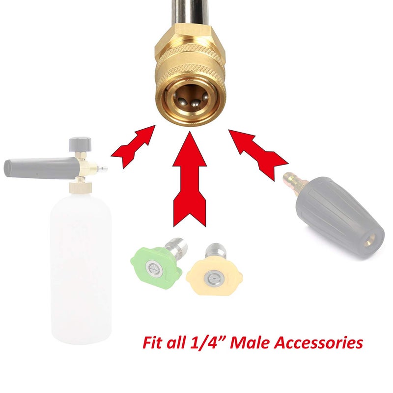 STYDDI Pressure Washer Gun Adapter with 1/4â€ Quick Connector, Quick-Connect Pressure Washer Replacement Spray Wand Compatible with Portland 1750 Electric Power Washer - Image 4